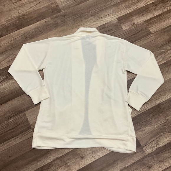 J Crew Factory Womens Knit Wrap Cardigan Sweater CB470 Size Medium In Ivory NWT - Picture 8 of 9